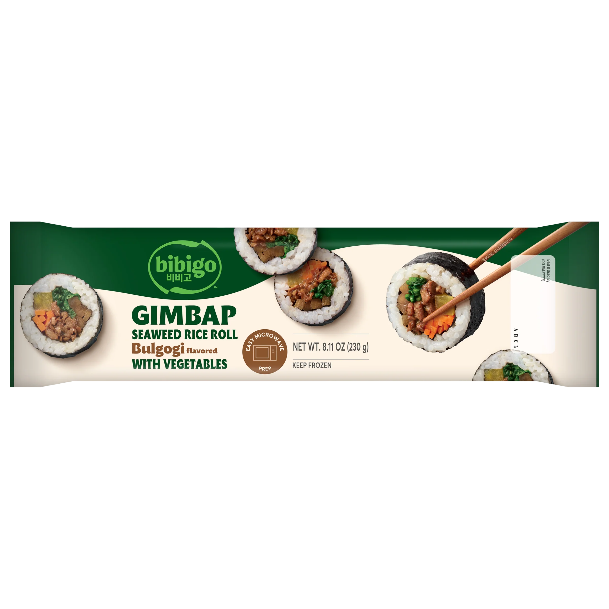 Korean Bulgogi & Vegetable Gimbap Seaweed Rice Roll