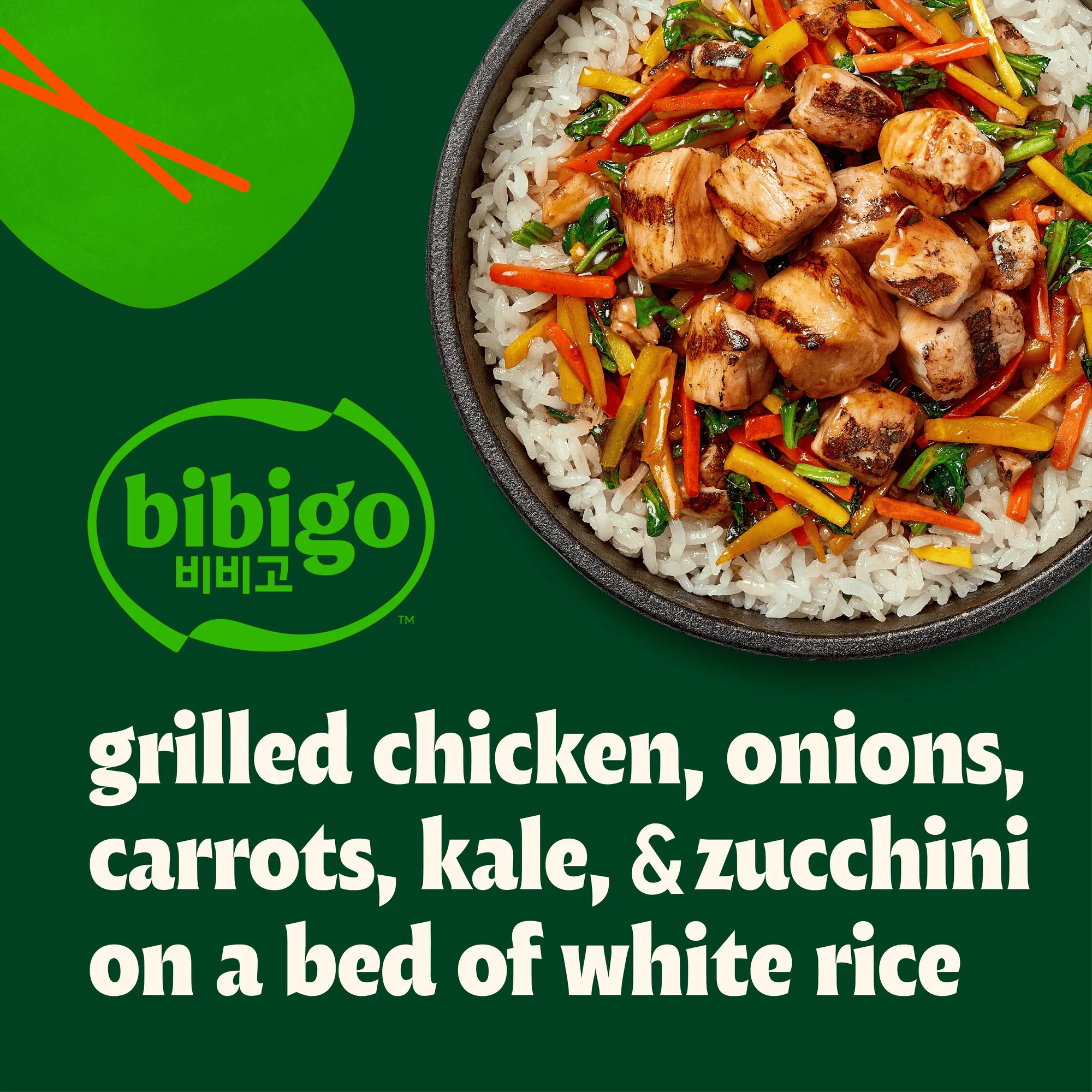 Chicken & Vegetable Bibimbap Rice Bowl - Image 6