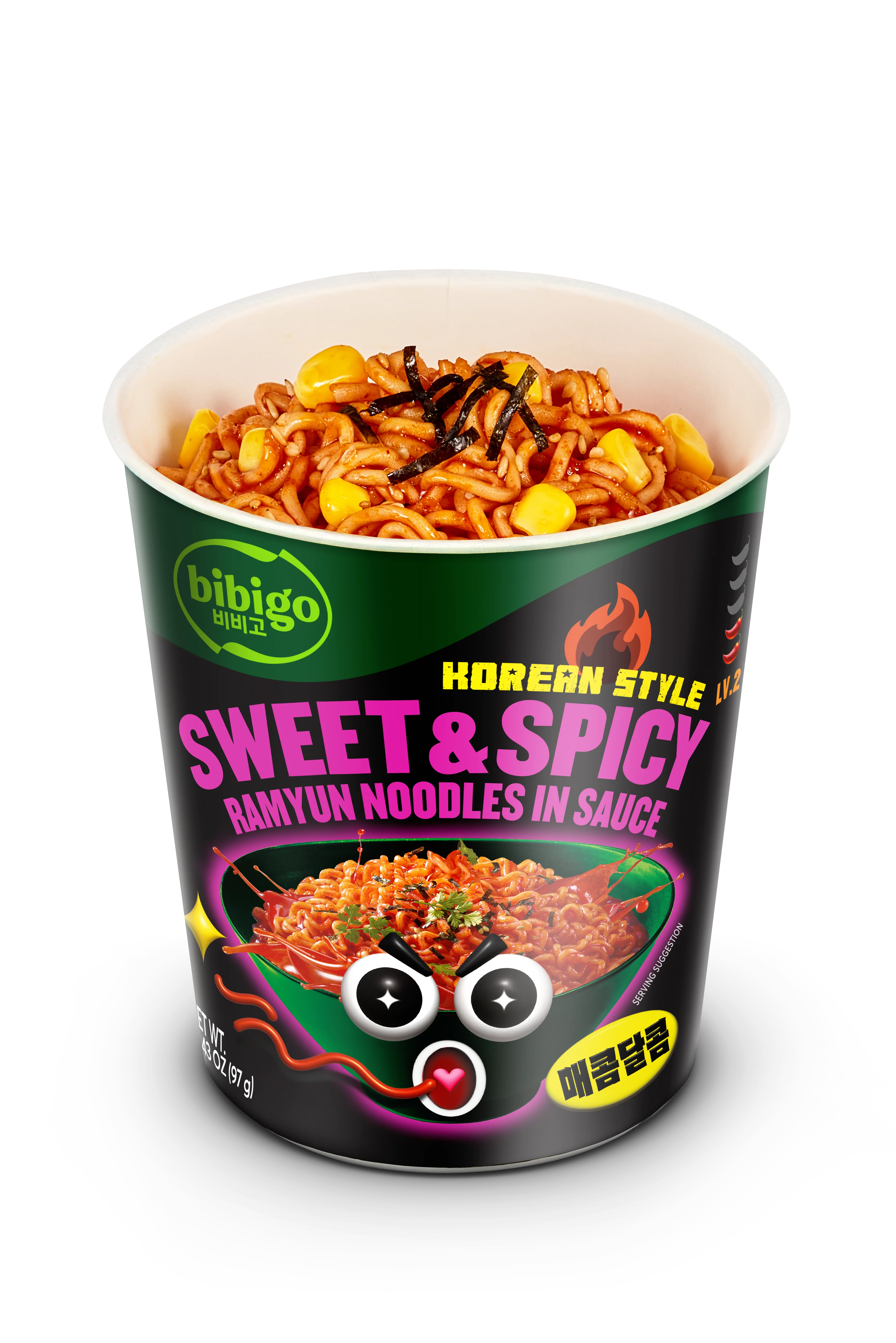 Sweet & Spicy Korean-Style Sauced Instant Ramyun Noodles - Image 3